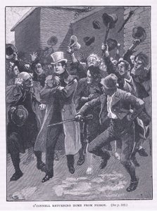 オコネルが刑務所AD 1844から帰国 作： Gordon Frederick Browne